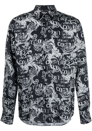 Versace Jeans Couture all-over baroque logo-print shirt - Black