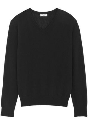 Saint Laurent cashmere-silk blend jumper - Black
