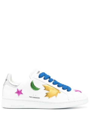 Dsquared2 multi-panel lace-up sneakers - White