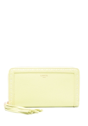Lancel zip-up leather wallet - Yellow