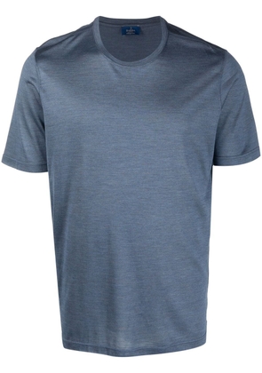 Barba crewneck silk T-shirt - Blue