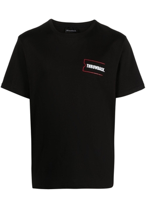 Throwback. logo-detail cotton T-shirt - Black