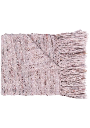 AERON Apolis fringed chunky-knit scarf - Pink