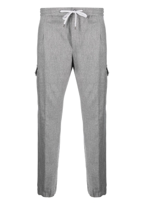 PT Torino cargo-pocket mélange tapered trousers - Grey