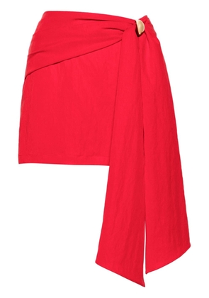 Blumarine sash-detail miniskirt - Red