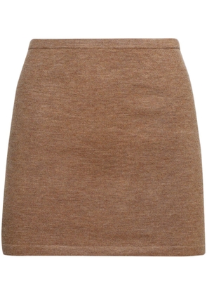 ETERNE Luna high-waisted cashmere skirt - Neutrals