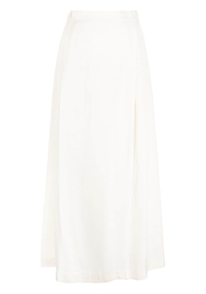 Low Classic pleat-detail high-waisted skirt - White