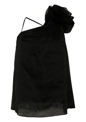 Aje flower-detailing dress - Black