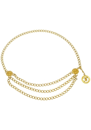 CHANEL Pre-Owned 1984 Medallion chain belt - Gold
