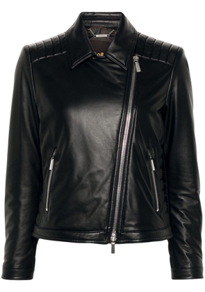 Moorer Yoel-PEX leather jacket - Black