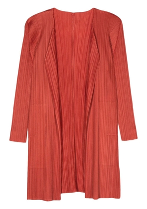 Pleats Please Issey Miyake Monthly Colors April pleated coat - Red