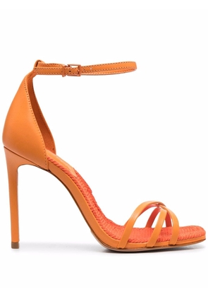 Schutz crossover-strap leather sandals - Orange
