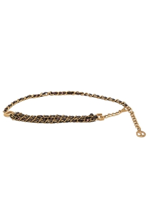Dolce & Gabbana engraved-logo chain-link belt - Gold