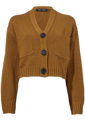 Proenza Schouler cropped knit cardigan - Brown