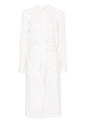 Zadig&Voltaire Ritchil belted midi dress - White