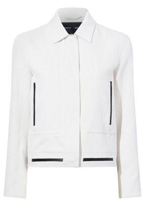 Proenza Schouler cotton-linen blend jacket - White