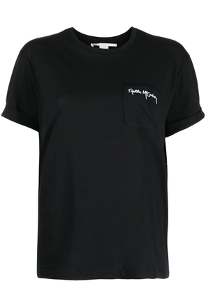 Stella McCartney logo-print cotton T-shirt - Black
