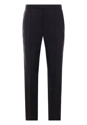 Saint Laurent striped pressed-crease trousers - Black