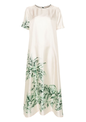 F.R.S For Restless Sleepers Criso floral-print dress - Neutrals