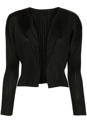 Issey Miyake long-sleeve pleated jacket - Black