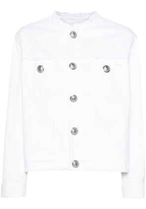 Zadig&Voltaire Kaely frayed denim jacket - White