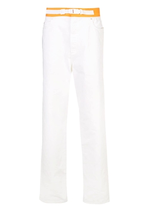 Maison Margiela loose fit belted jeans - White