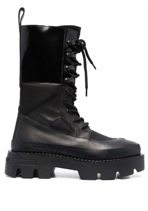 MISBHV lace-up leather boots - Black