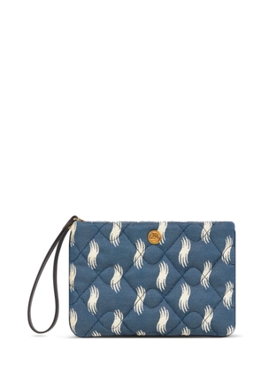 ETRO jacquard quilted pouch - Blue