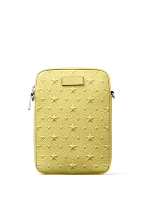 Jimmy Choo Kimi leather messenger bag - Yellow