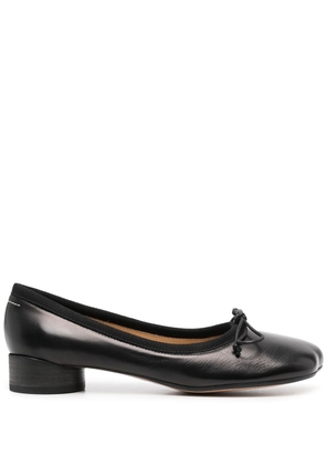 MM6 Maison Margiela Anatomic leather ballerina shoes - Black