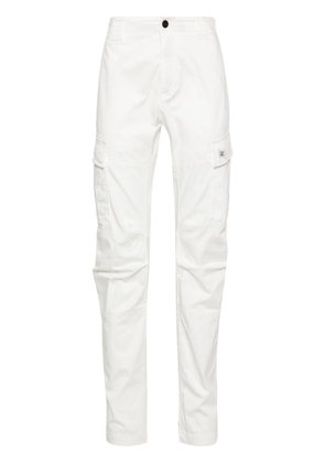 C.P. Company tapered-leg cotton cargo trousers - White