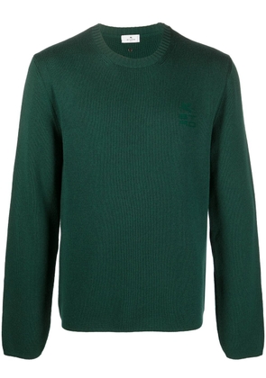 ETRO crew-neck pullover jumper - Green