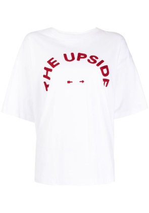 The Upside logo-embroidered organic cotton T-shirt - White