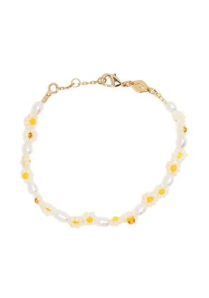 Anni Lu Daisy Flower pearl bracelet - White