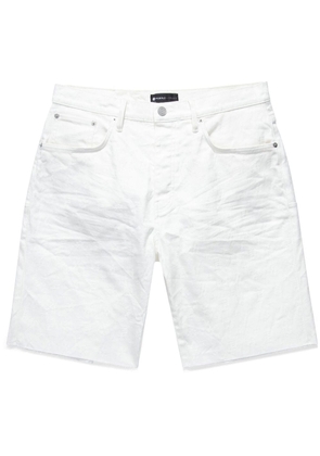 Purple Brand distressed denim shorts - White