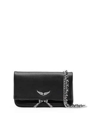 Zadig&Voltaire foldover-design crossbody bag - Black