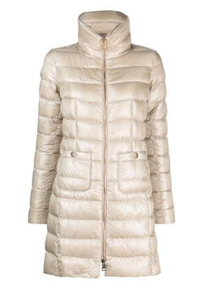Herno Maria quilted coat - Neutrals