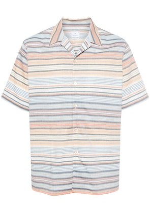 PS Paul Smith horizontal-stripe short-sleeve shirt - Blue