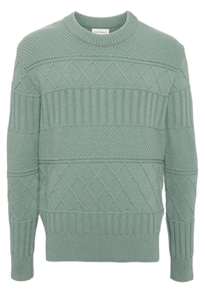 Oliver Spencer patterned knit jumper - Green