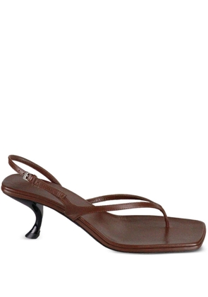 The Row Constance 55mm slingback sandals - Brown