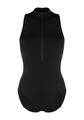 Y-3 high-neck half-zip swimsuit - Black