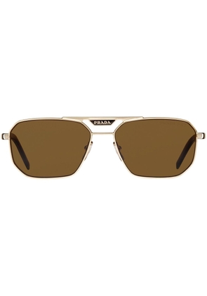 Prada Eyewear Symbole pilot-frame sunglasses - Brown