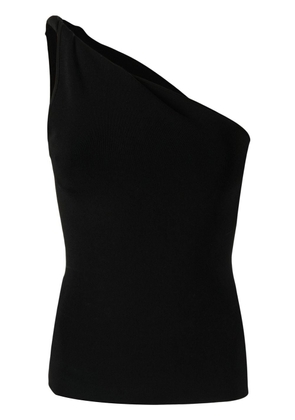 Galvan London one-shoulder sleeveless top - Black