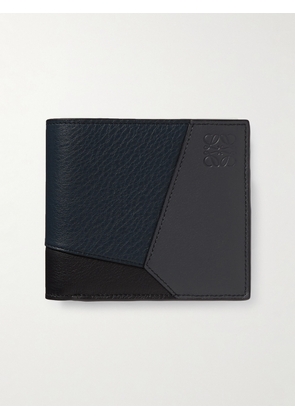 LOEWE - Puzzle Logo-Debossed Leather Billfold Wallet - Men - Blue