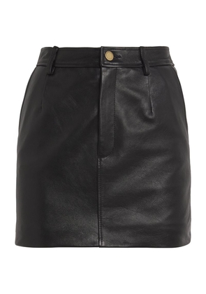 Alessandra Rich Leather Mini Skirt