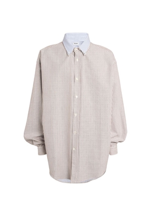 Hed Mayner Cotton Layered Oxford Shirt