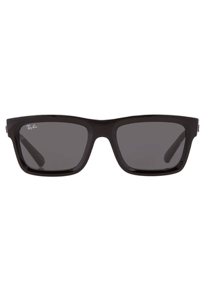 Ray Ban Warren Bio Based Dark Grey Rectangular Unisex Sunglasses RB4396 667787 54