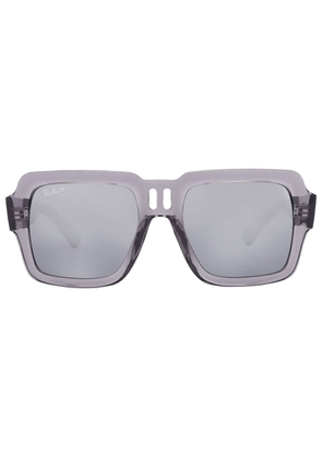 Ray Ban Magellan Bio Based Polarized Grey Mirror Gradient Square Unisex Sunglasses RB4408 672582 54