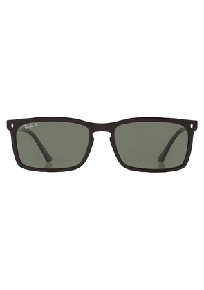 Ray Ban Polarized Green Rectangular Unisex Sunglasses RB4435 901/58 59