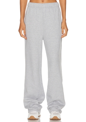 alo Accolade Straight Leg Sweatpant in Athletic Heather Grey - Light Grey. Size L (also in M, S, XS).